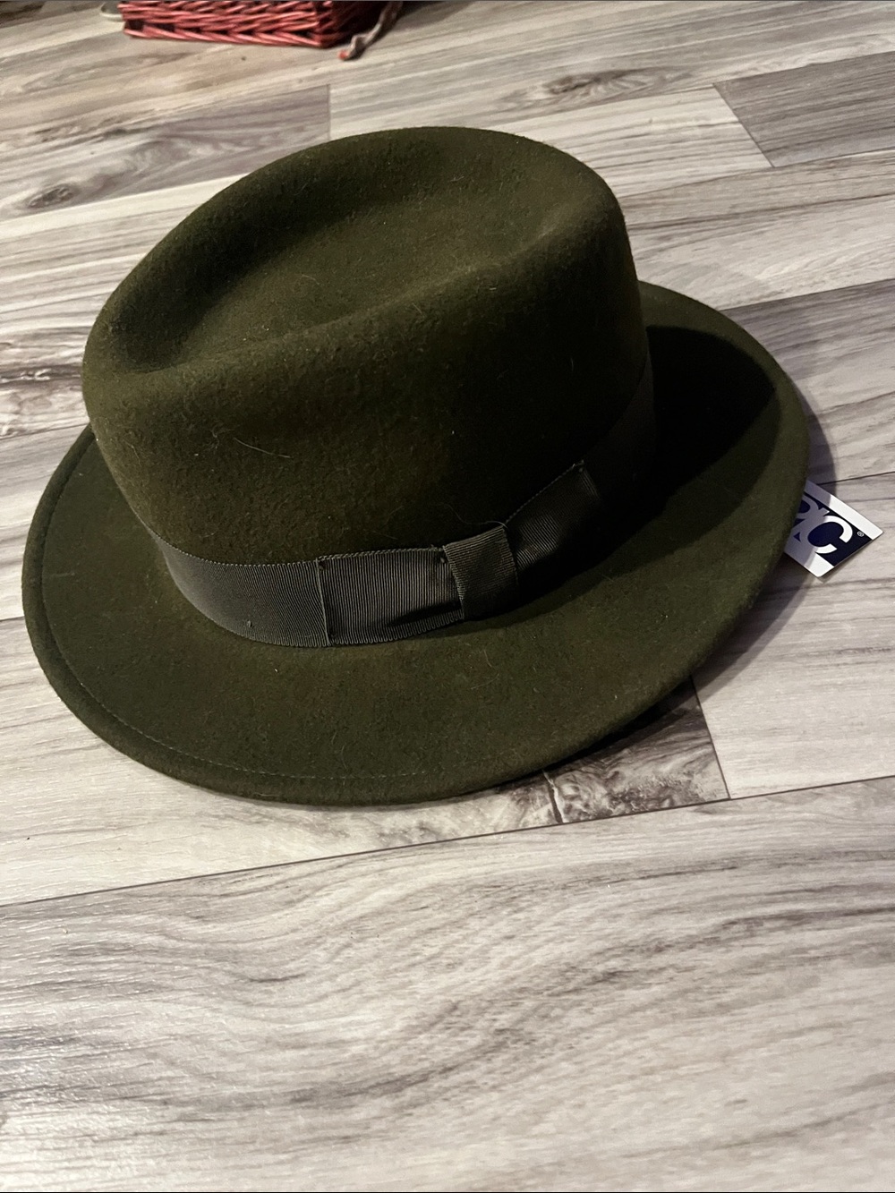 Pantropic Lite Felt Army Green Fedora-NWT